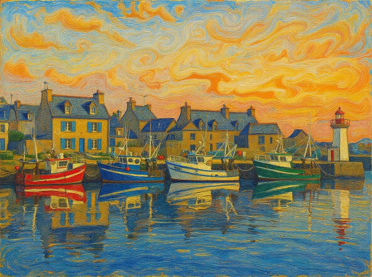 En peinture à l'huile impressionniste, touches épaisses